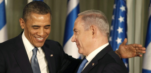 Obama e Netanyahu durante encontro em março de 2013