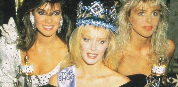 A austríaca Ulla Weigerstorfer (centro) venceu o Miss Mundo 1987, realizado em Londres - Reprodução