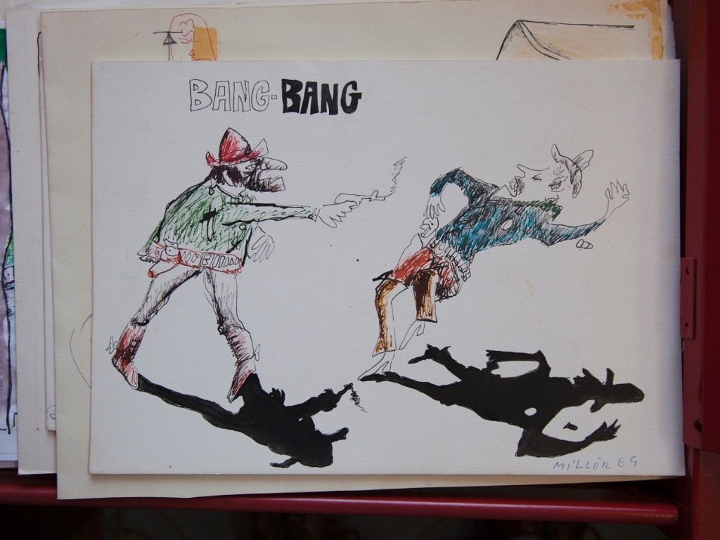 Millôr Fernandes encadernou grande parte de seus trabalhos. Entre os 101 volumes retirados em sua casa, estavam trabalhos publicados na revista "Pif Paf", "O Pasquim" e jornais como "O Dia", "O Estado de S.Paulo" e "Folha de S.Paulo" - IMS-RJ