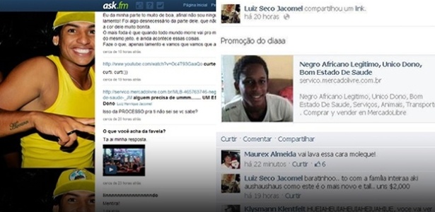 Anúncio que vende "negro africano legítimo" em bom estado de saúde; caso chegou à polícia no Paraná - Arte/UOL
