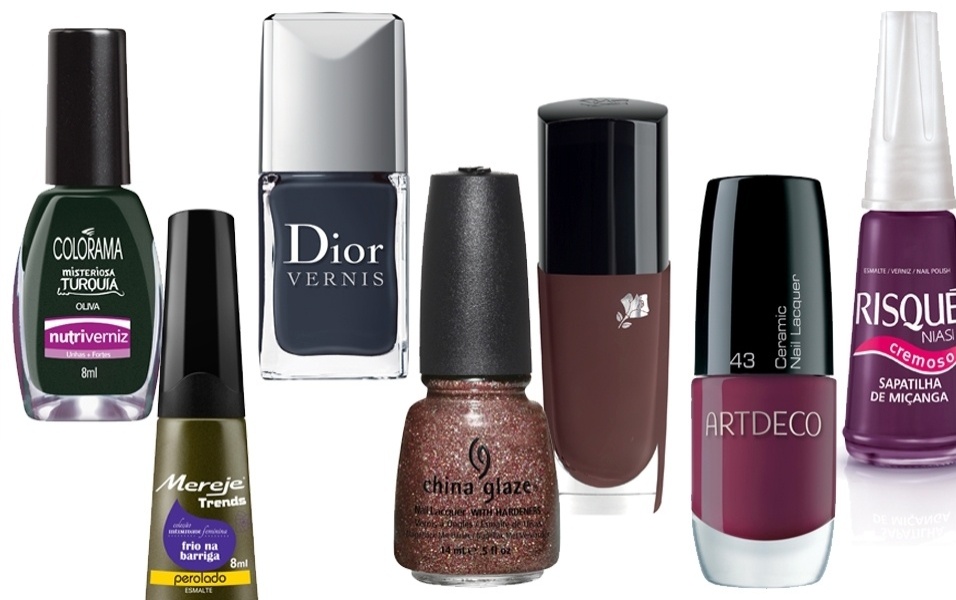 Esmaltes outono - Divulgação/Montagem/UOL