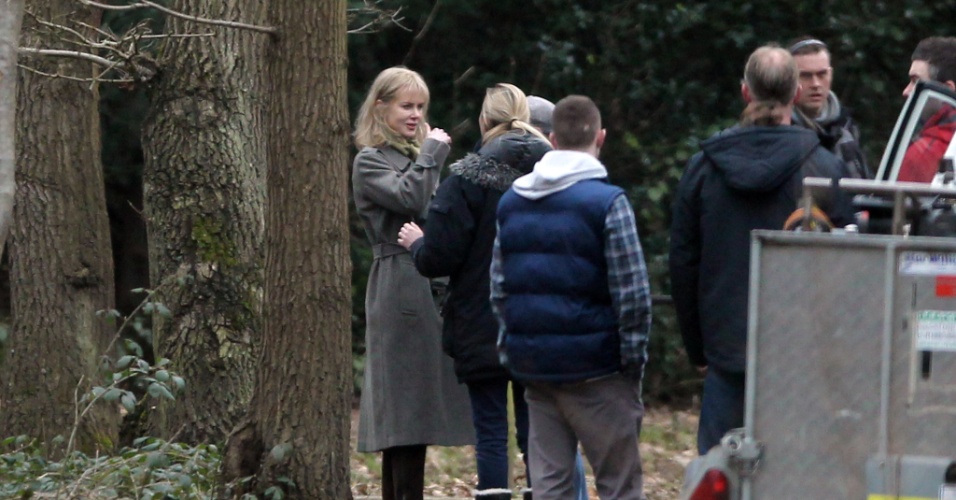 22.mar.2013 - A atriz Nicole Kidman no set de filmagem do filme 