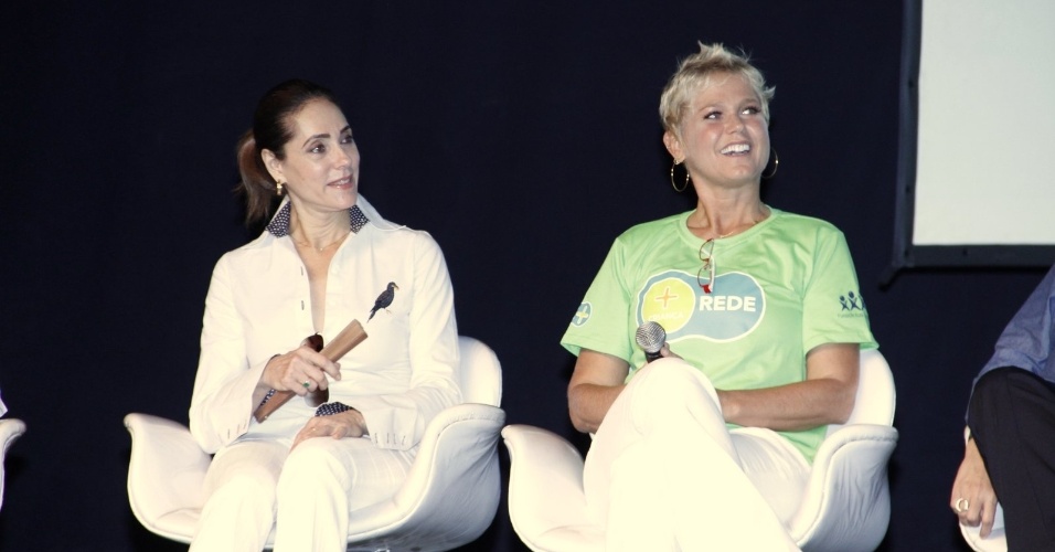 22.mar.2013 - Christiane Torloni prestigiou o lançamento da "Rede + Criança", criada por Xuxa. O projeto é a primeira rede infantil de sustentabilidade do Brasil