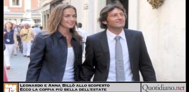 Anna Billò é vista com Leonardo em matéria de programa da televisão italiana - Reprodução