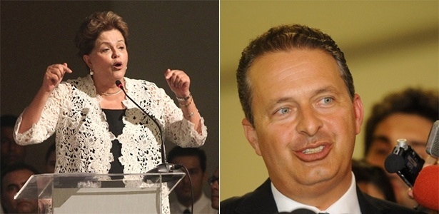Presidente Dilma Rousseff e o governador de Pernambuco, Eduardo Campos; de olho em 2014 - Arte/UOL