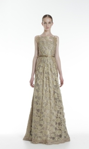 Vestido longo rendado; da Martha Medeiros (www.marthamedeiros.com.br), a partir de R$ R$8,980. Preço pesquisado em março de 2013 e sujeito a alterações - Martha Medeiros/Divulgação