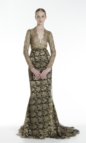 Vestido longo rendado; da Martha Medeiros (www.marthamedeiros.com.br), a partir de R$ R$8,980. Preço pesquisado em março de 2013 e sujeito a alterações - Martha Medeiros/Divulgação