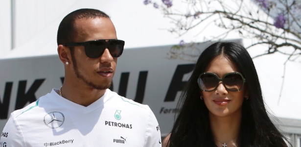 Lewis Hamilton e Nicole Scherzinger em foto de março deste ano