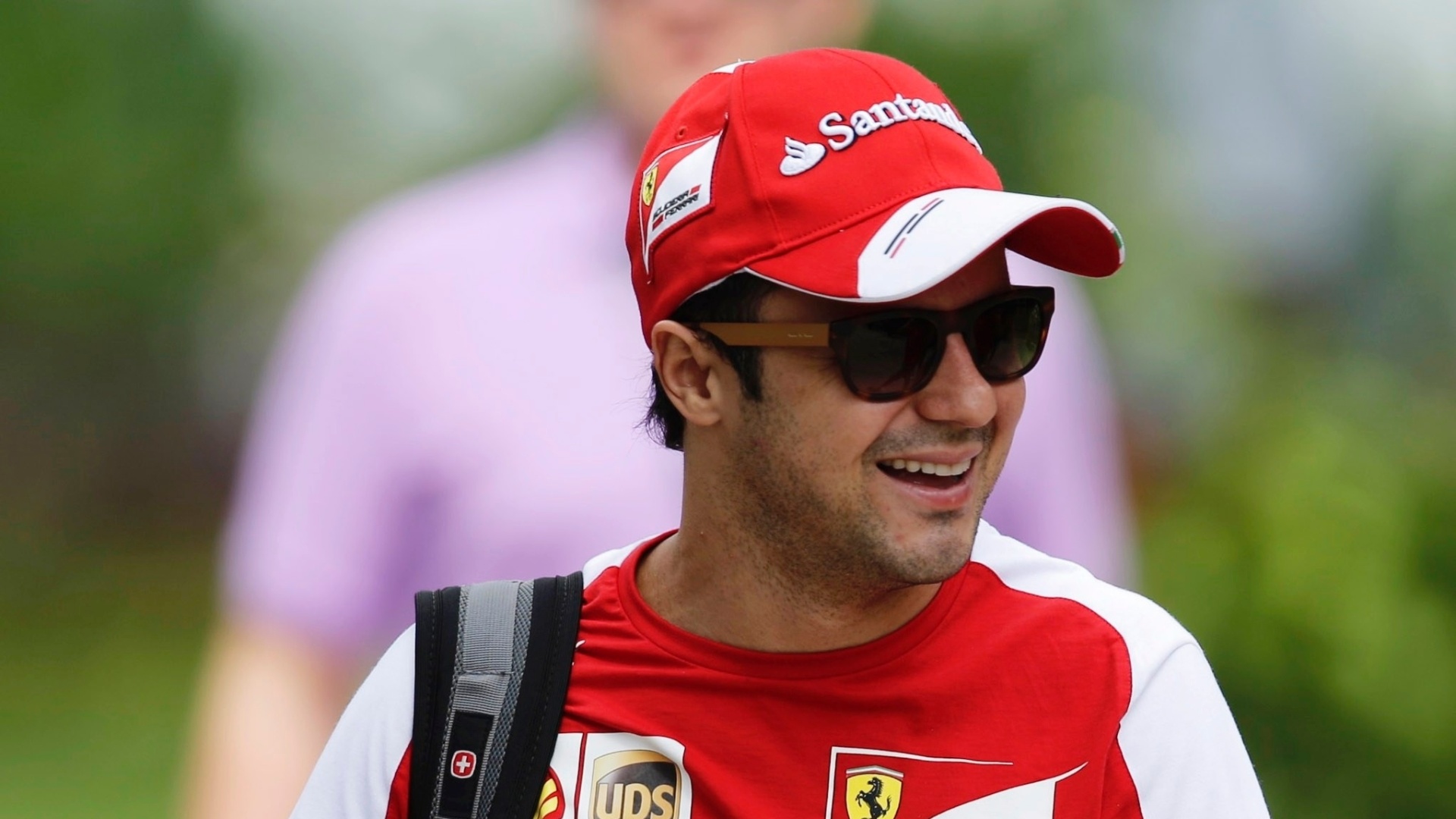 24.mar.2013 - Felipe Massa chega ao circuito de Sepang - Tim Chong/Reuters