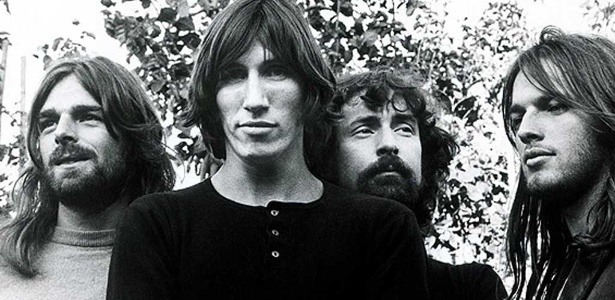O grupo de rock britânico Pink Floyd, em foto de divulgação do álbum "Dark Side of the Moon", de 1973 - Divulgação