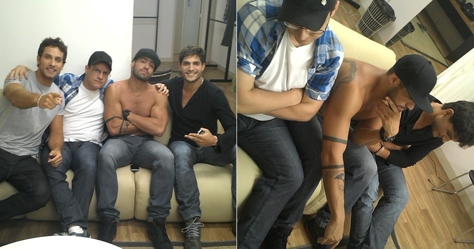 26.mar.2013 - Eliéser também postou fotos com os brothers Ivan, Yuri e André. Em uma delas, escreveu 