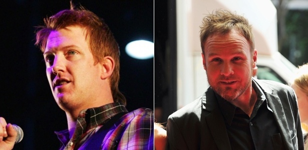 Josh Homme, do Queens of the Stone Age, e Jeff Ament, baixista do Pearl Jam - Arquivo UOL e Getty Images