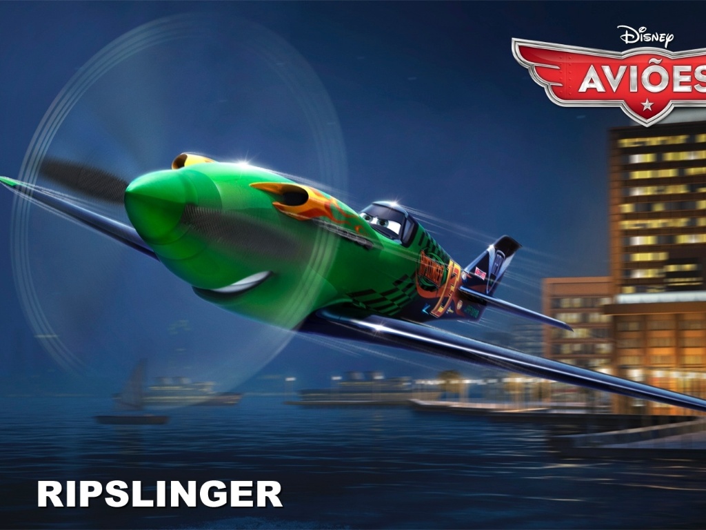 Ripslinger (voz de Roger Craig Smith) é o maior nome das corridas aéreas e joga sujo, especialmente quando se trata de um avião do interior com zero de experiência em corridas, como Dusty. Derivado de "Carros", "Aviões" da Disney deve estrear no Brasil no dia 13 de setembro em cópias 3D. O filme, porém, não tem a participação da Pixar. - Divulgação / Disney