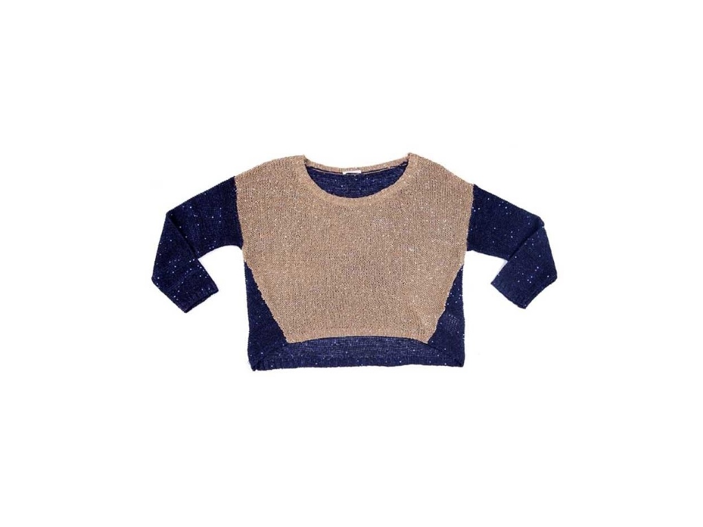 Top cropped bicolor de tricô; R$ 229, na Agatha (www.agatha.com.br) - Divulgação