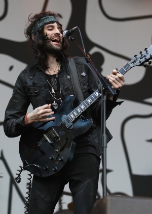 O guitarrista do Kasabian Serge Pizzorno em show em Auckland, Nova Zelândia - Sandra Mu/Getty Images