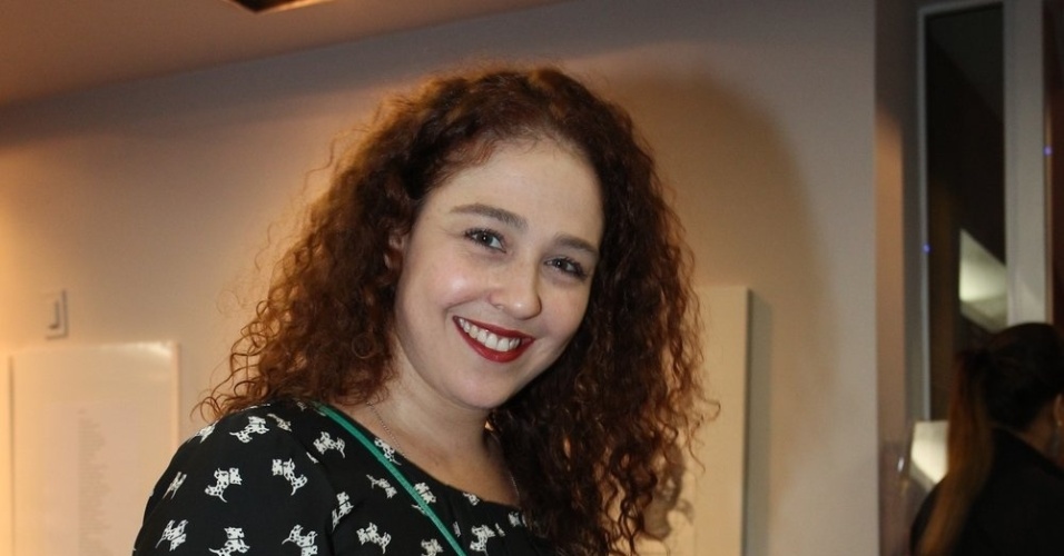 26.mar.2013 - A atriz Débora Lamm prestigiou a 7ª edição do Prêmio Zilka Sallaberry de Teatro Infantil, que aconteceu em um teatro na zona sul do Rio - AgNews