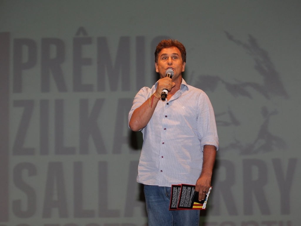 26.mar.2013 - O ator Marcos Frota prestigiou a 7ª edição do Prêmio Zilka Sallaberry de Teatro Infantil, que aconteceu em um teatro na zona sul do Rio - AgNews