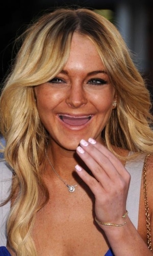 Lindsay Lohan no Tumblr "Actresses Without Teeth" (http://actresseswithoutteeth.tumblr.com/), que reúne imagens com a versão "banguela" de atrizes, cantoras e famosas