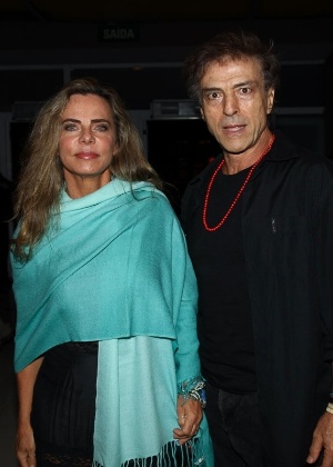 Bruna Lombardi e Carlos Alberto Riccelli prestigiam show da cantora Maria Bethânia em São Paulo - Caio Duran/AgNews