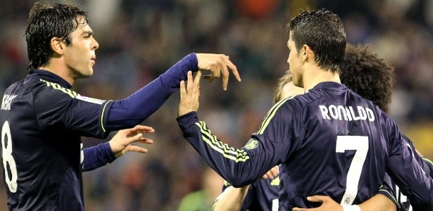 Kaká jogou com Cristiano Ronaldo no Real Madrid entre 2009 e 2013 - EFE/Javier Cebollada