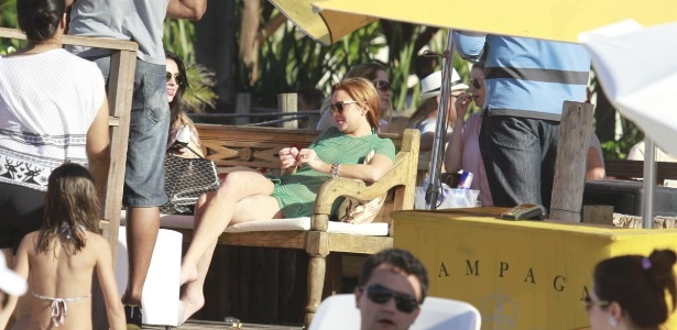 Jurerê é badalada por celebridades como Lindsay Lohan, que esteve em um dos bares em 30 de março de 2013 - Dilson Silva/AgNews