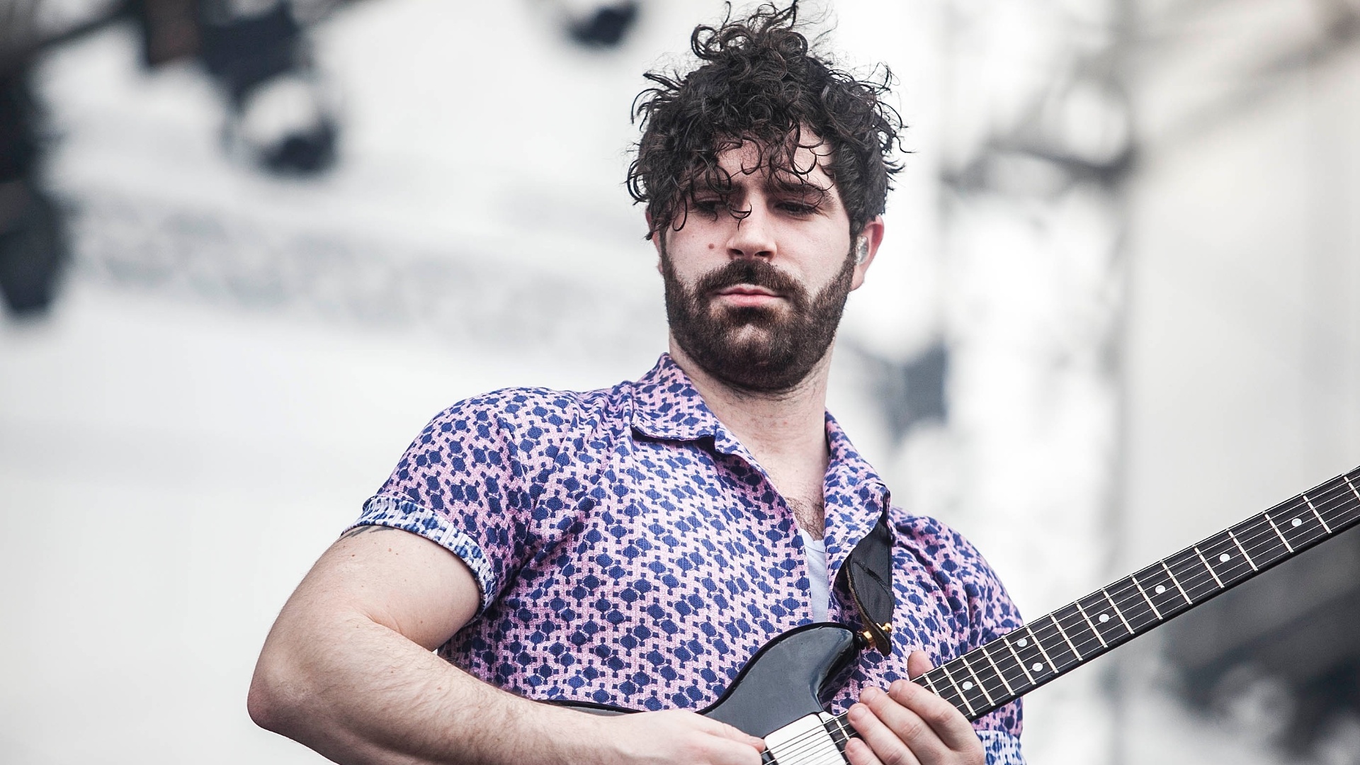 31.mar.2013: Foals, banda de Oxford, na Inglaterra, toca no palco Butantã - Leonardo Soares/UOL