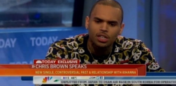 Chris Brown em entrevista ao programa "Today'