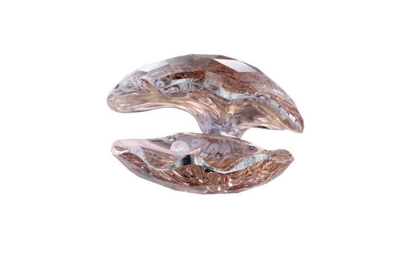 Concha em cristal; da Swarovski (www.swarovski.com), por R$ 1.297. Disponibilidade e preço pesquisados em março de 2013 e sujeito a alterações - Divulgação/Swarovski