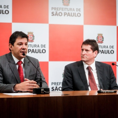 O ex-prefeito de São Paulo Fernando Haddad e o ex-secretário Jilmar Tatto foram absolvidos pela Justiça - 2.abr.2013 -  Leandro Moraes/UOL