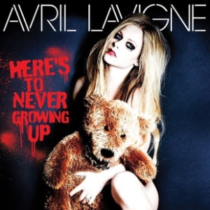 Capa do single "Here"s To Never Growing Up" de Avril Lavigne - Reprodução