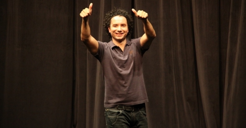 03.abr.2013 - O ator Marco Luque fez sua estreia no Rio com a peça "Labutaria" - Graça Paes/Rio News