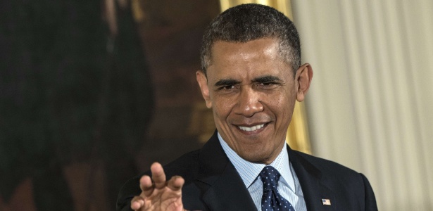 O presidente dos Estados Unidos, Barack Obama, discursa durante evento na Casa Branca, em Washington - Brendan Smialowski/AFP
