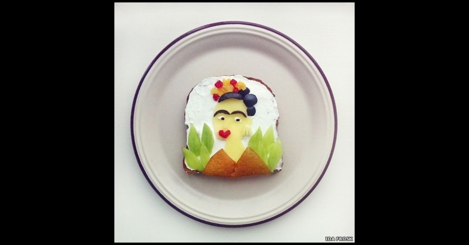 8.abr.2013 - Aqui, um autorretrato de Frida Kahlo. 