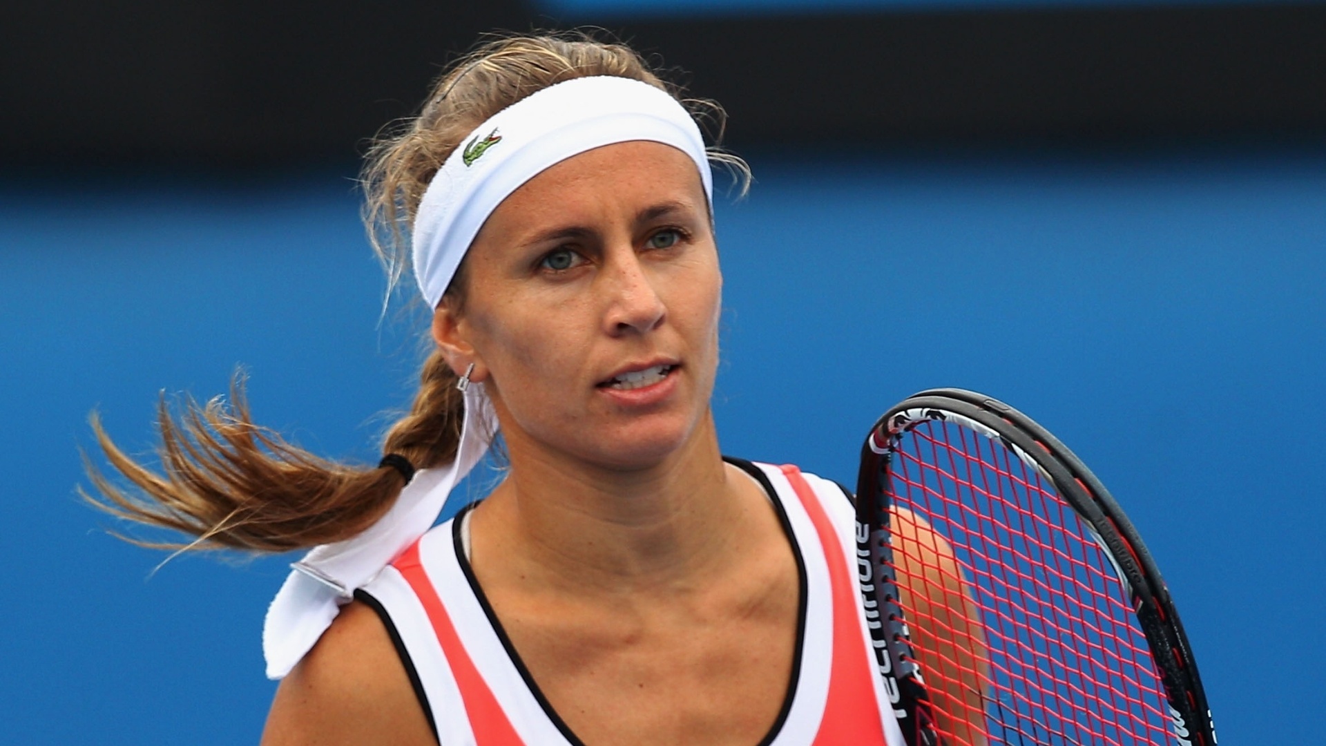 Jan.2010 - Argentina Gisela Dulko comemora ponto durante sua participação no Aberto da Austrália - Cameron Spencer/Getty Images
