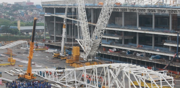 Com pouco mais de 70% de suas obras concluídas, Itaquerão segue sua construção em São Paulo