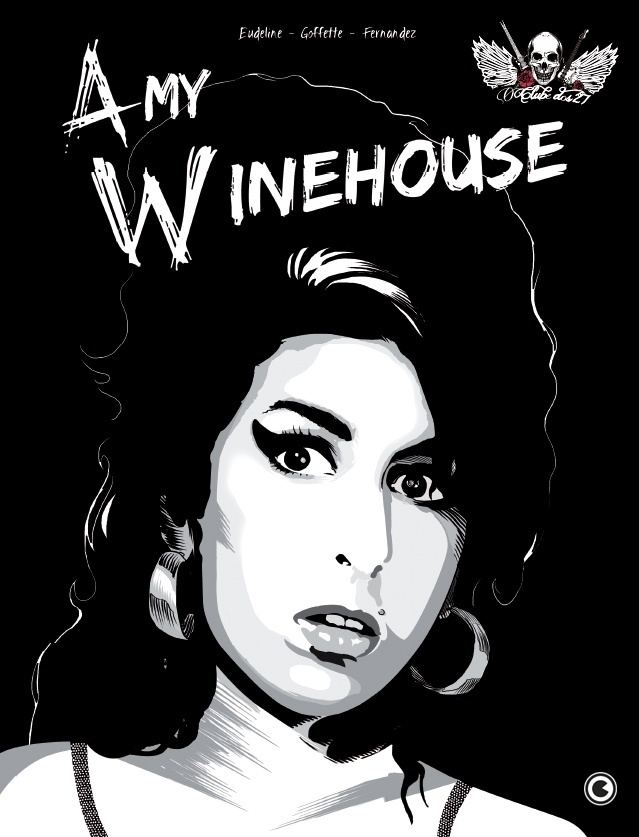 Capa do volume dedicado à cantora Amy Winehouse da série "O Clube dos 27". A franquia retrata as histórias de músicos e cantores que morreram aos 27 anos, como a própria Amy, Kurt Cobain, Brian Jones, Jim Morrison, Jimi Hendrix e Janis Joplin. - Divulgação