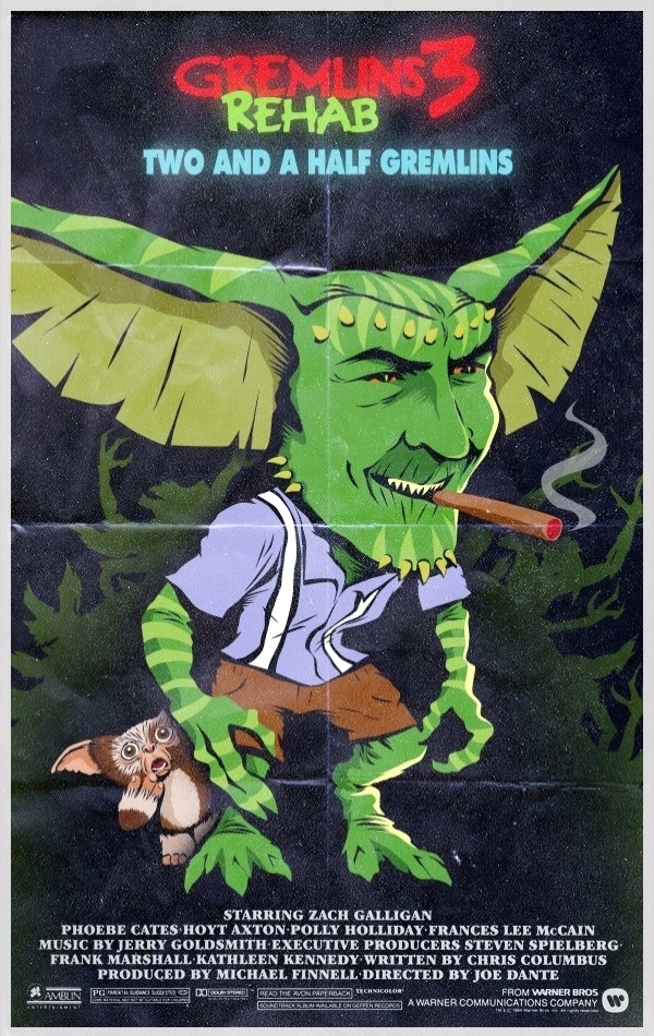 O ator Charlie Sheen, que saiu da série "Two And A Half Men" por causa de seus problemas com álcool e cocaína virou "um gremlin e meio" - Divulgação/ButcherBilly