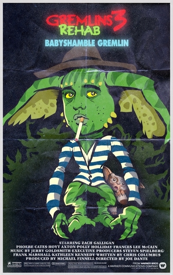 Pete Doherty, vocalista junkie das bandas Libertines e Babyshambles, foi transformado em Gremlin, monstrinho que no começo é fofo e chamado de Mogwai e que virava monstro quando tinha contato com água ou era alimentado depois da meia-noite - Divulgação/ButcherBilly