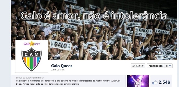 Torcedores do Atlético-MG criaram página no facebook para combater a homofobia  - Reprodução/facebook