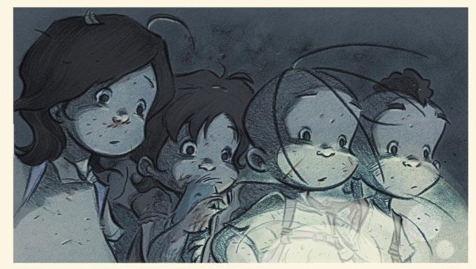 A turma sai em busca de Floquinho em cena de "Turma da Mônica - Laços" - Divulgação