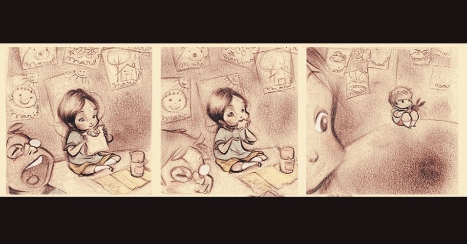 Em "Turma da Mônica - Laços", nova graphic novel de Maurício de Sousa, mostra o primeiro encontro de Mônica e Cebolinha, ainda bebês - Divulgação