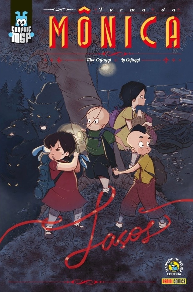 "Turma da Mônica - Laços", nova graphic novel da Turma da Mônica, obra escrita e desenhada por Vitor Cafaggi e Lu Cafaggi - Divulgação