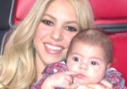 Shakira leva o filho Milan para acompanhar as gravações do reality "The Voice" - Reprodução/Twitter