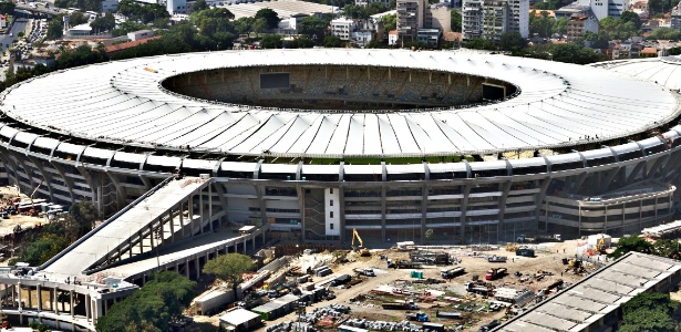 O Maracanã ainda passa por obras para a Copa das Confederações deste ano