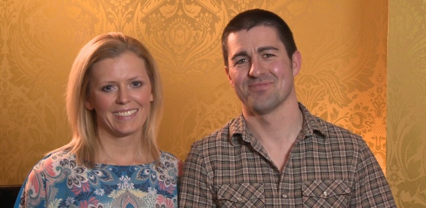Rebecca Griffin e Michael Pugh juntaram seus sobrenomes e agora formam o casal Puffin - BBC