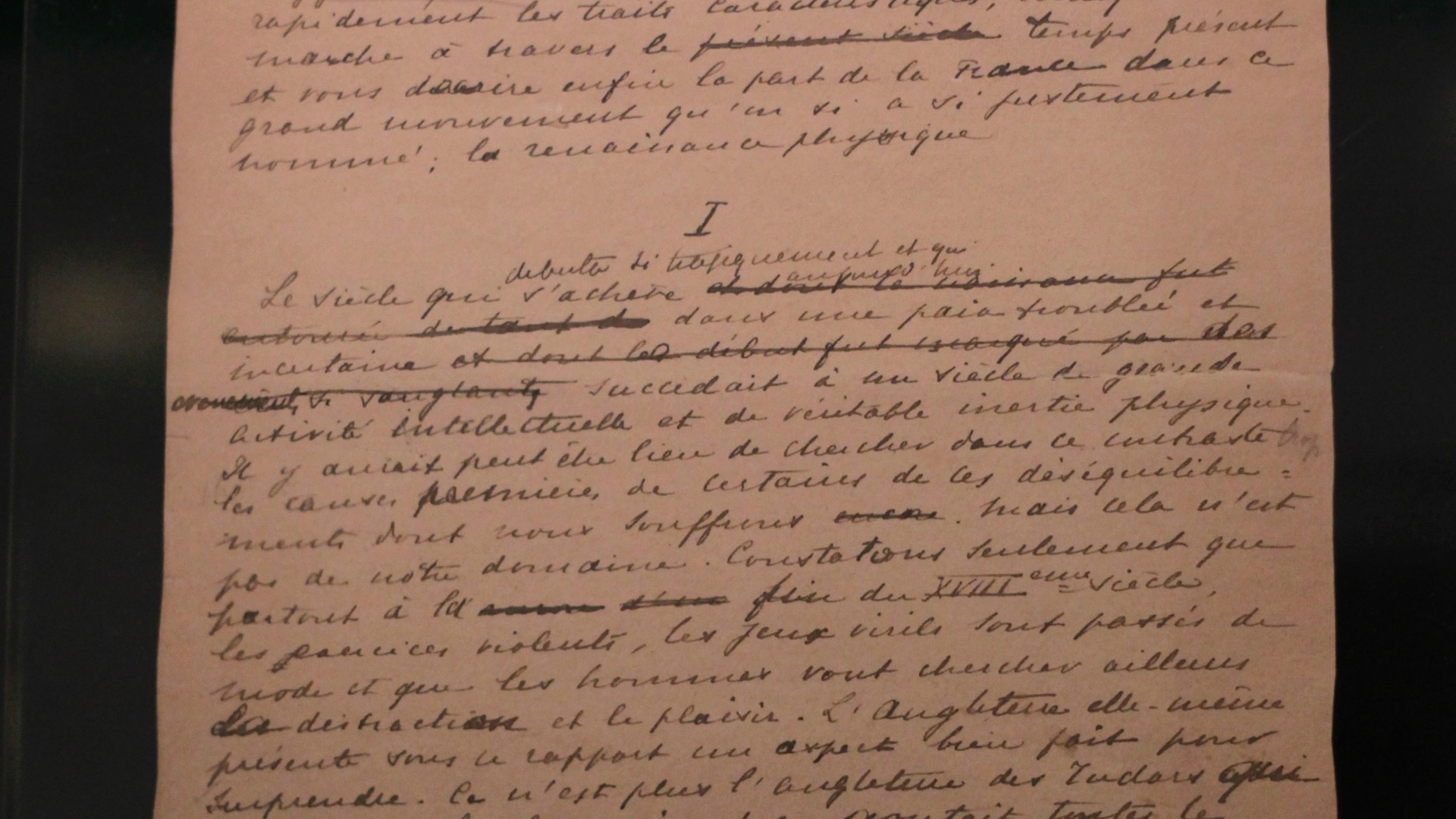 Discurso do Barão de Coubertin, amarelado e corrigido, sobre a criação dos Jogos Olímpicos - Fernando Donasci/UOL