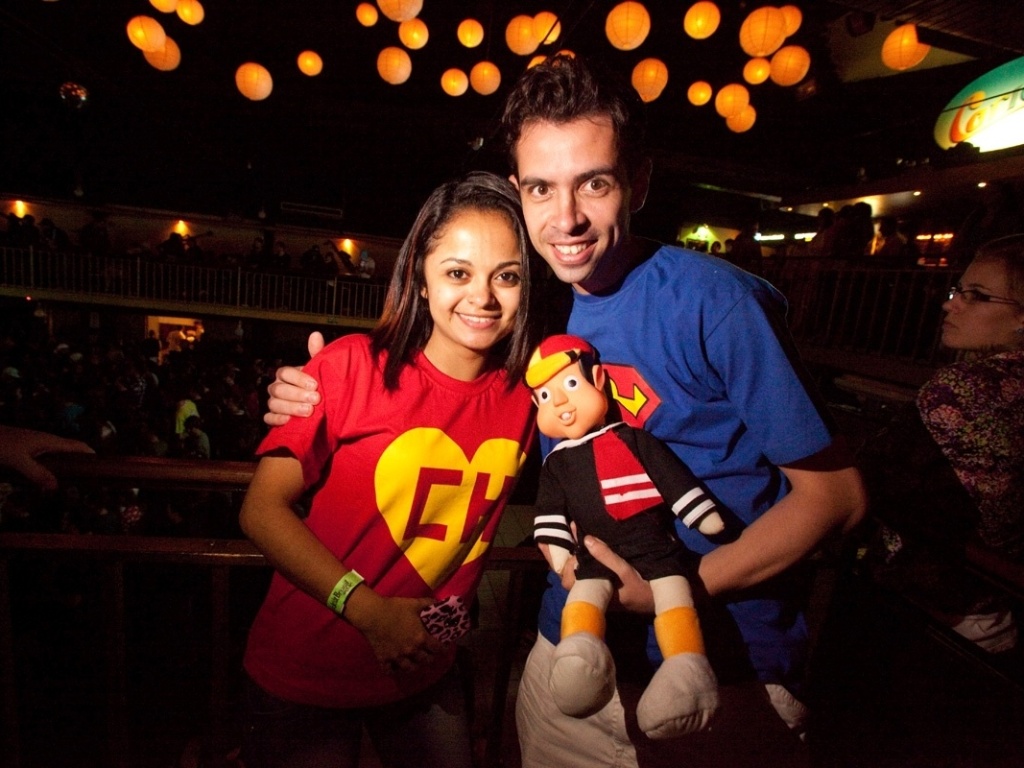 14.abr.2013 - Fãs da série "Chaves" comparecem ao show do personagem Kiko em São Paulo - Fabiano Cerchiari/UOL