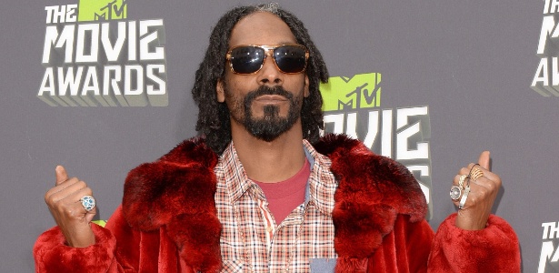 14.abr.2013 - O rapper Snoop Lion chega ao MTV Movie Awards 2013 - Jason Merritt/Getty Images