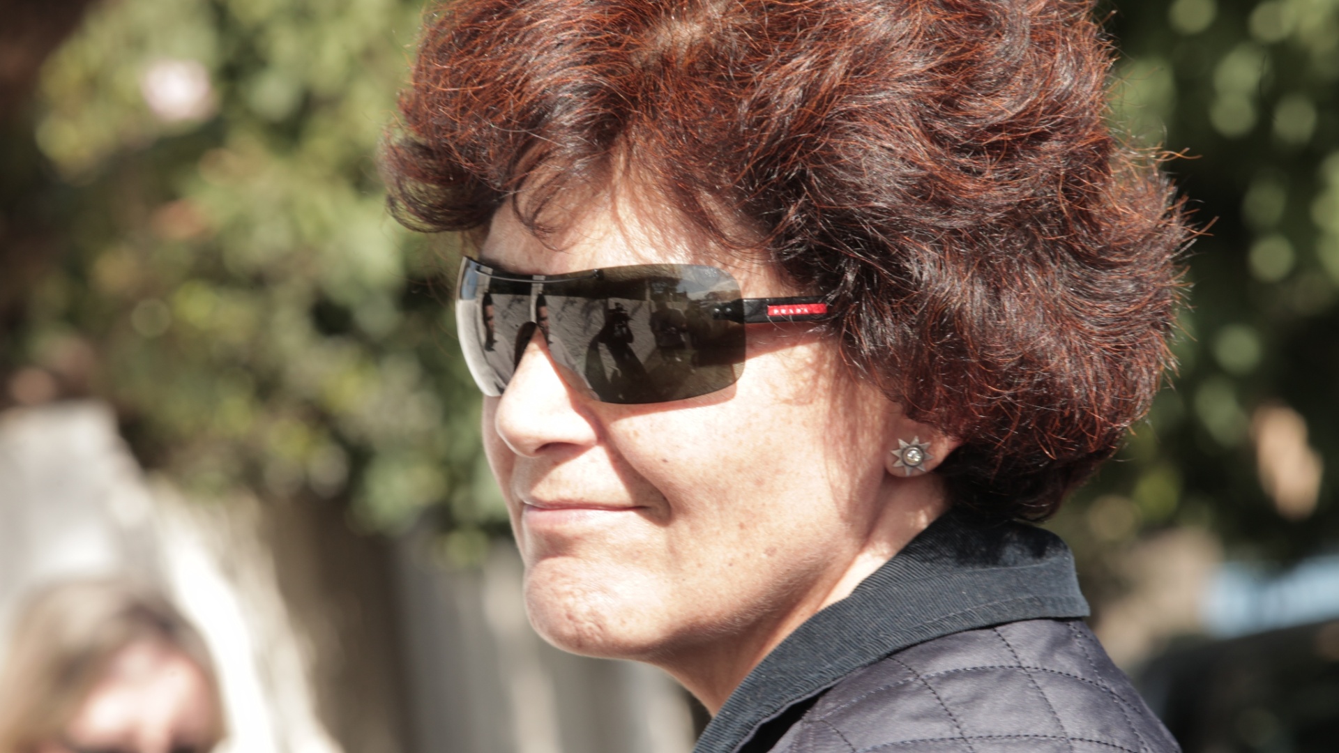 16.abr.2013 - Clara Becker, filha da atriz Cacilda Becker e sobrinha de Cleyde Yáconis, esteve no velório da atriz, que morreu aos 89 anos nesta segunda-feira (15), em São Paulo - Fabiano Cerchiari/UOL