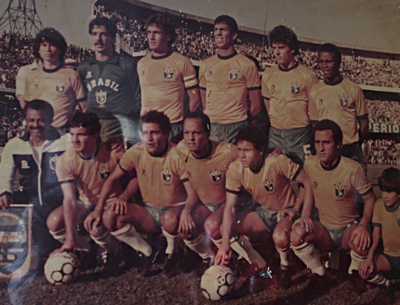 João Marcos como goleiro da seleção no único amistoso que jogou - Arquivo pessoal
